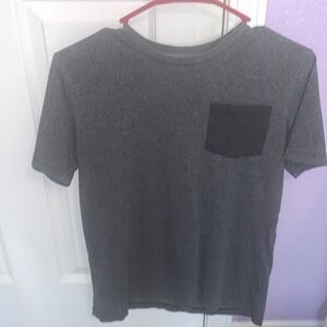 grey t-shirt with pocket